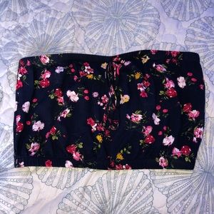 Floral tube top